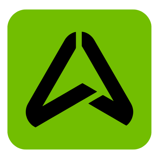 Logo oficial de Buga App con fondo, plataforma digital de transporte en Guinea Ecuatorial.